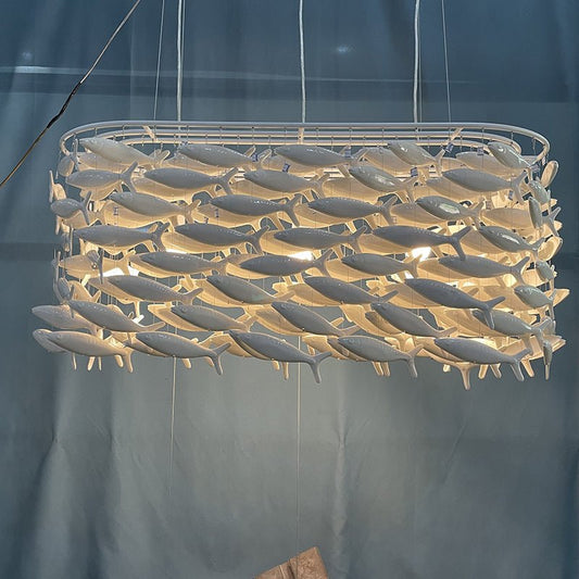 Porcelain Fish Shape Dining Table Chandelier - Lightings Menu