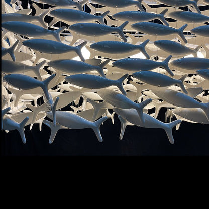 Porcelain Fish Shape Dining Table Chandelier - Lightings Menu