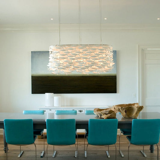 Porcelain Fish Shape Dining Table Chandelier - Lightings Menu