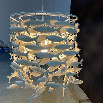 Porcelain Fish Shape Dining Table Chandelier - Lightings Menu