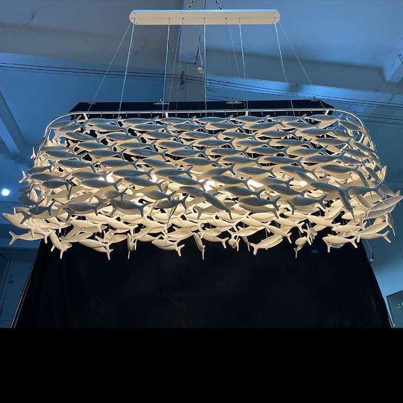 Porcelain Fish Shape Dining Table Chandelier - Lightings Menu