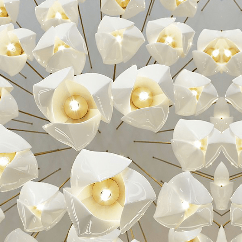 Postmodern Ceramic Branch Chandelier - Lightings Menu