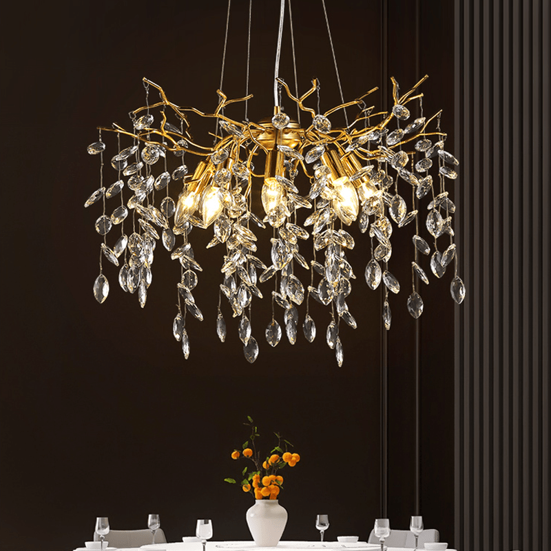 Postmodern Creative Crystal Branch Chandelier - Lightings Menu