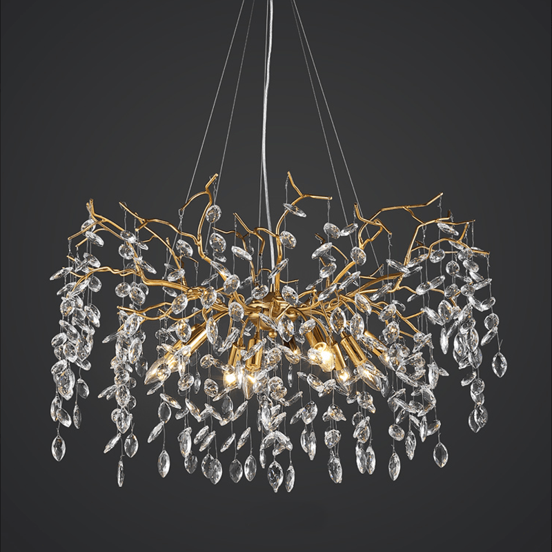 Postmodern Creative Crystal Branch Chandelier - Lightings Menu