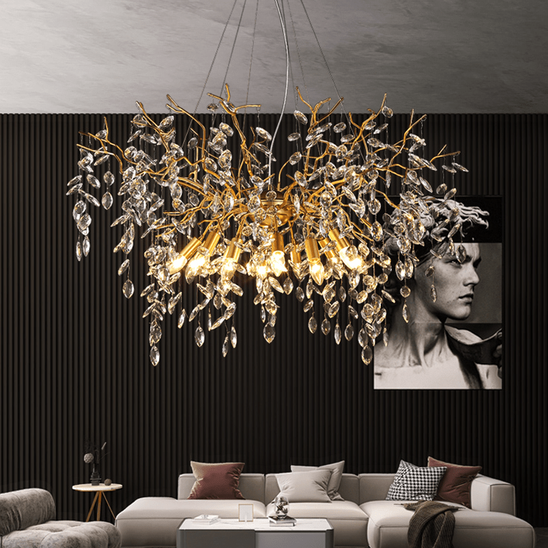 Postmodern Creative Crystal Branch Chandelier - Lightings Menu