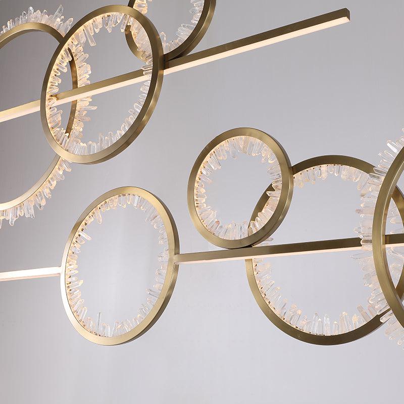 Primary Crystal Cluster Kitchen Island Chandelier - Lightings Menu