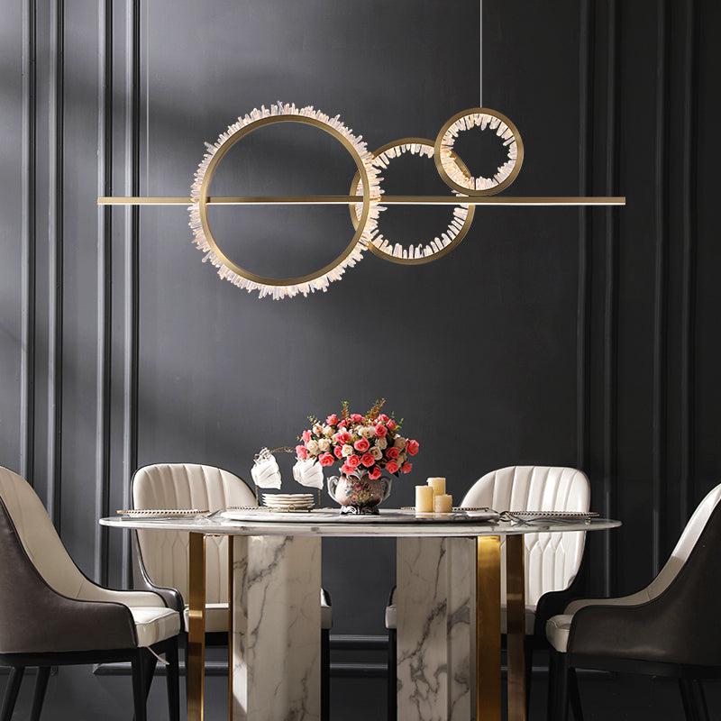 Primary Crystal Cluster Kitchen Island Chandelier - Lightings Menu
