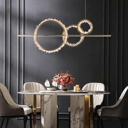 Primary Crystal Cluster Kitchen Island Chandelier - Lightings Menu