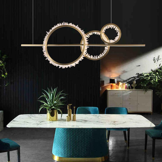 Primary Crystal Cluster Kitchen Island Chandelier - Lightings Menu