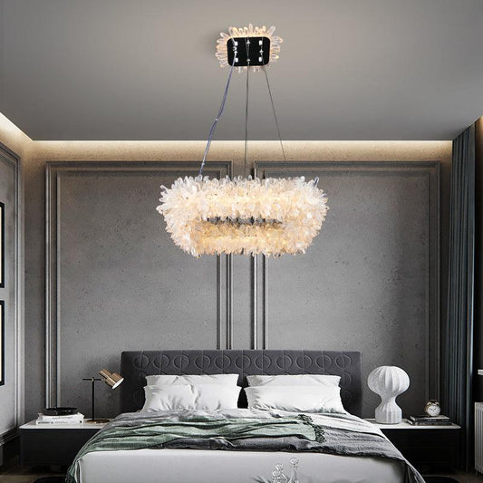 Primary Crystal Cluster Square Modern Chandelier - Lightings Menu