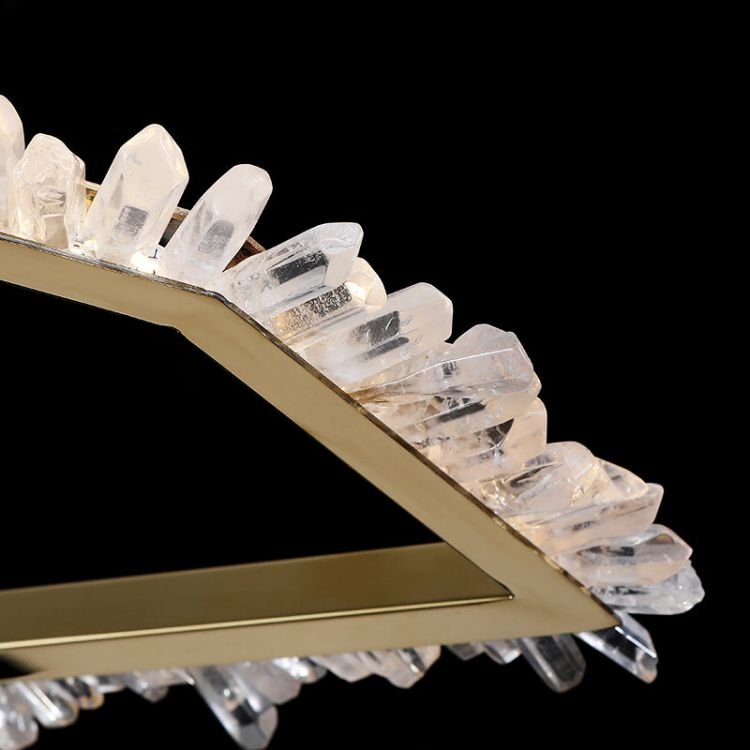 Primary Irregular Modern Living Room Rock Crystal Chandelier - Lightings Menu