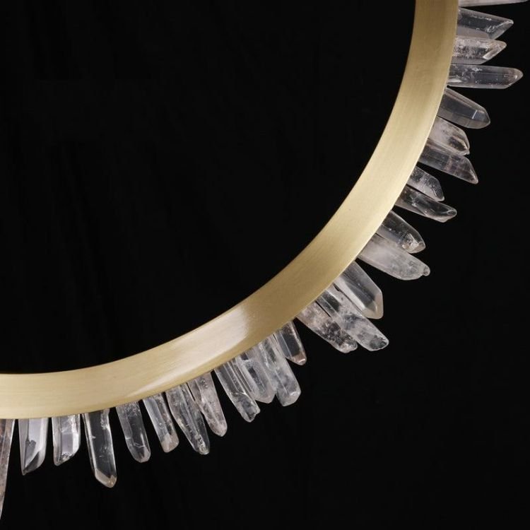 Primary Rock Crystal Ring Chandelier For Living Room - Lightings Menu