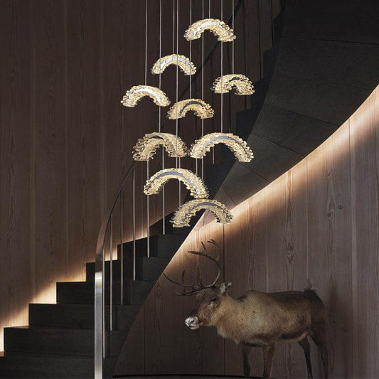Primary Staircase Crystal Chandelier - Lightings Menu