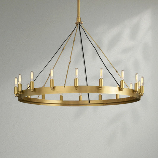 Camins Vintage Filament Round Chandelier