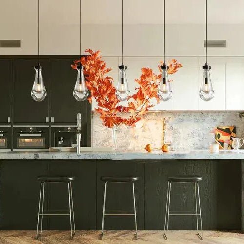 Raindrop Rod Linear Chandelier - Lightings Menu