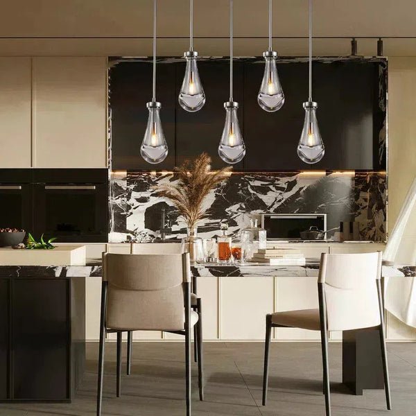 Raindrop Rod Linear Chandelier - Lightings Menu