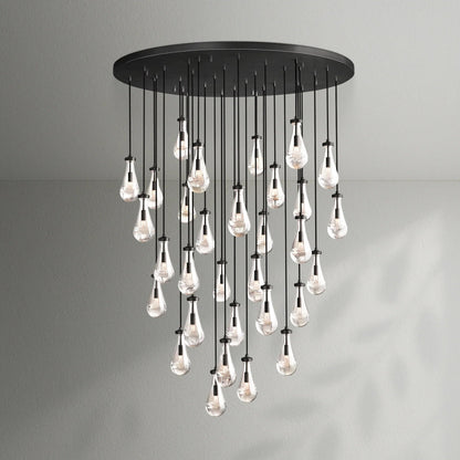 Raindrop Round Chandelier - Lightings Menu