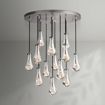 Raindrop Round Chandelier - Lightings Menu