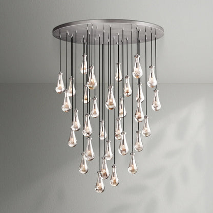 Raindrop Round Chandelier - Lightings Menu