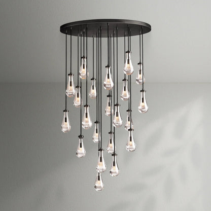 Raindrop Round Chandelier - Lightings Menu