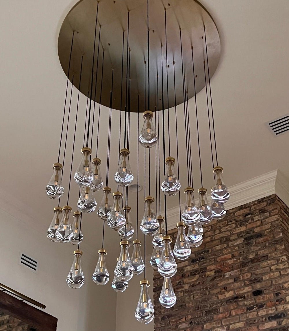 Raindrop Round Chandelier - Lightings Menu