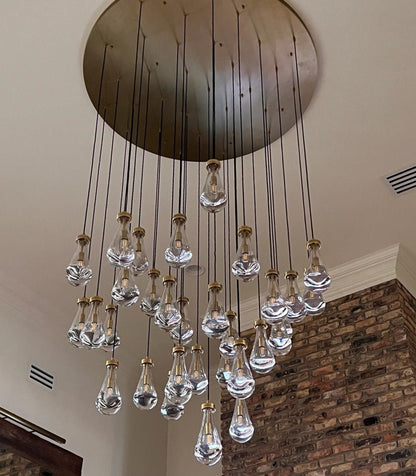 Raindrop Round Chandelier - Lightings Menu