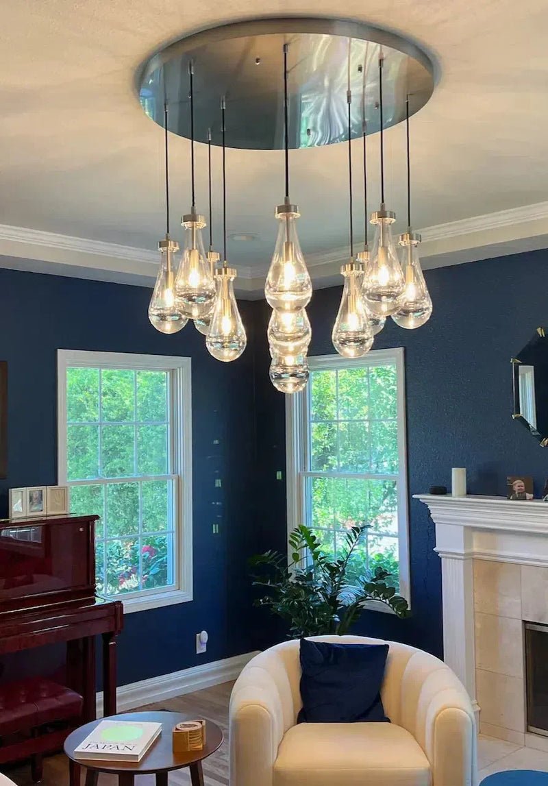 Raindrop Round Chandelier - Lightings Menu