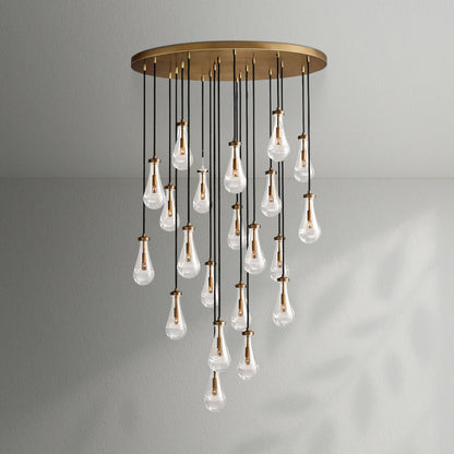 Raindrop Round Chandelier - Lightings Menu