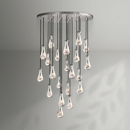 Raindrop Round Chandelier - Lightings Menu