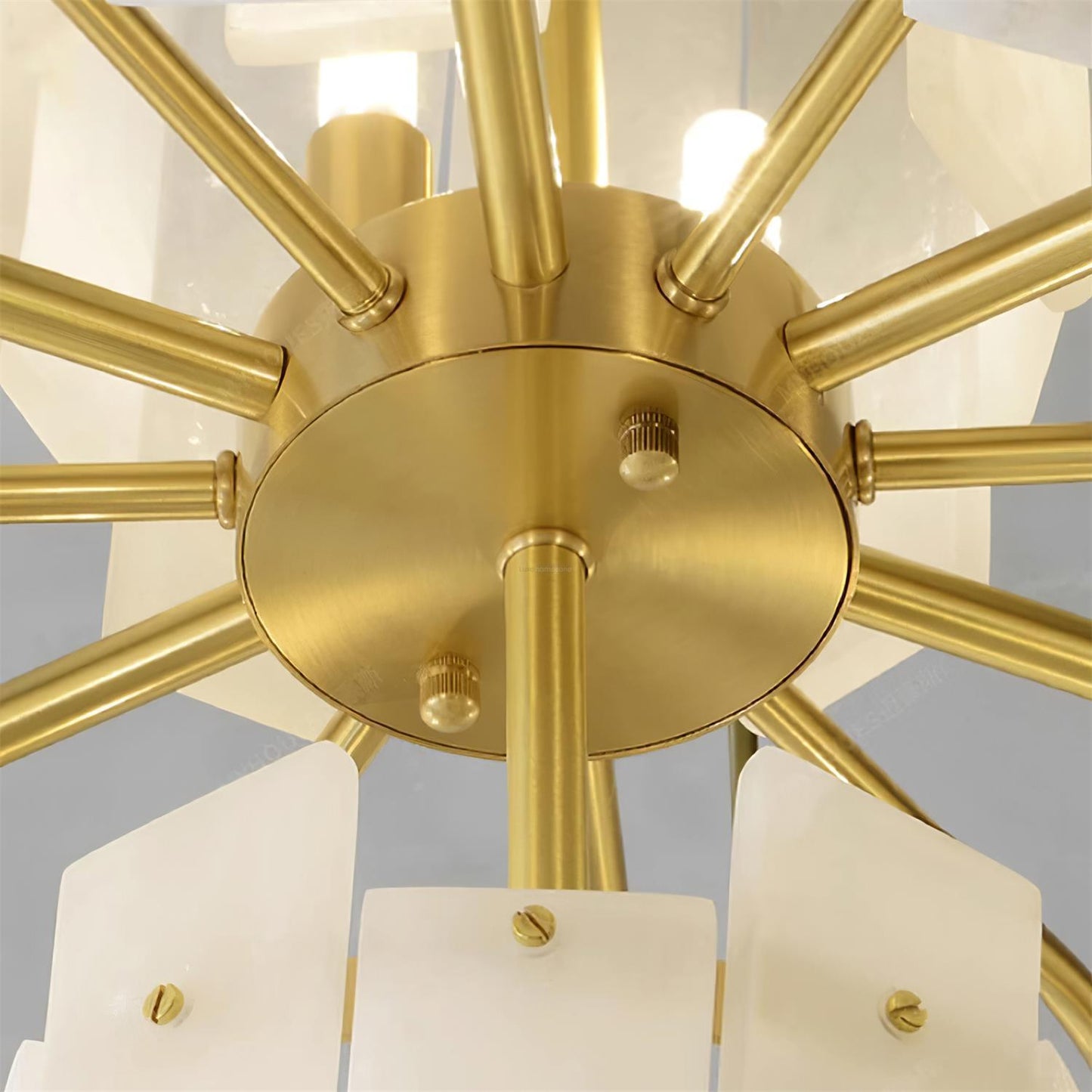 Regina Alabaster Round Chandelier - Lightings Menu
