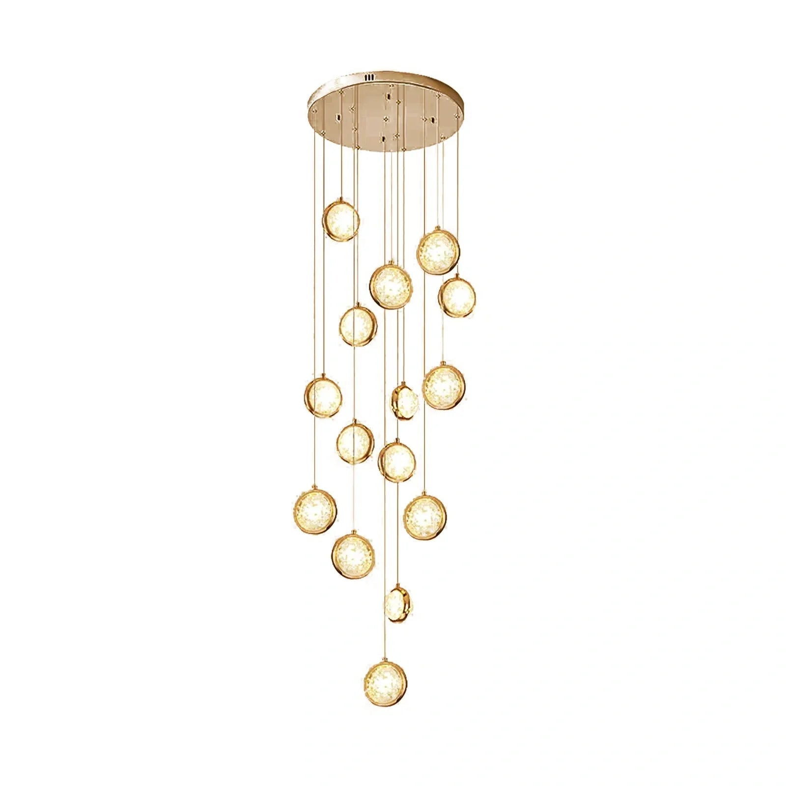 Reina Crystal Long Chandelier - Lightings Menu
