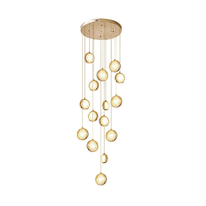 Reina Crystal Long Chandelier - Lightings Menu