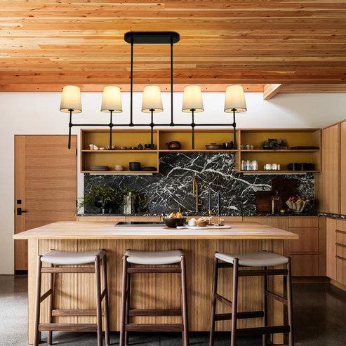 Rhodesy Linear Chandelier 5/6 Light - Lightings Menu
