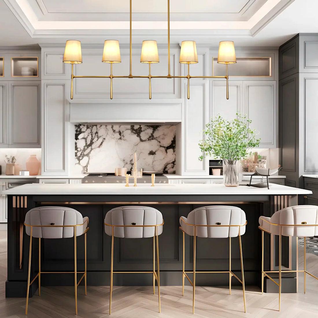 Rhodesy Linear Chandelier 5/6 Light - Lightings Menu