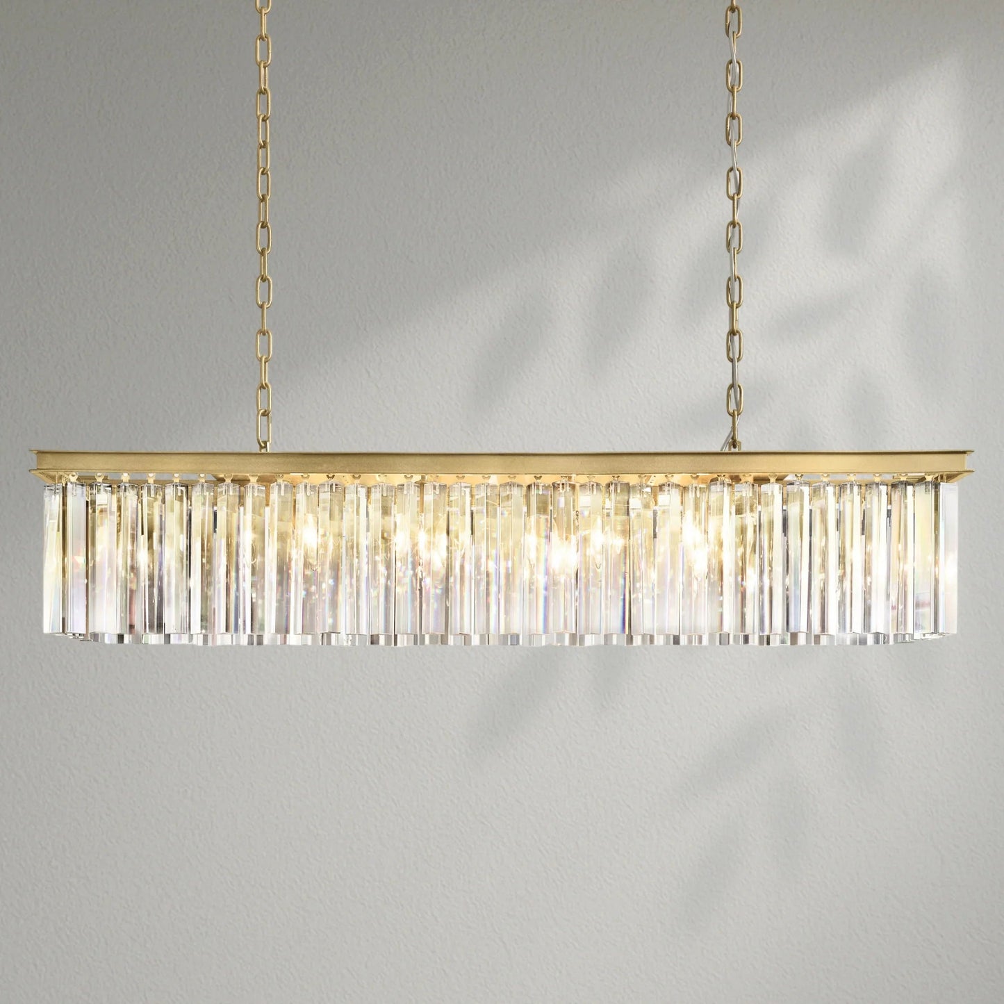 Rhy Rectangular Chandelier - Lightings Menu