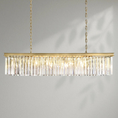 Rhy Rectangular Chandelier - Lightings Menu