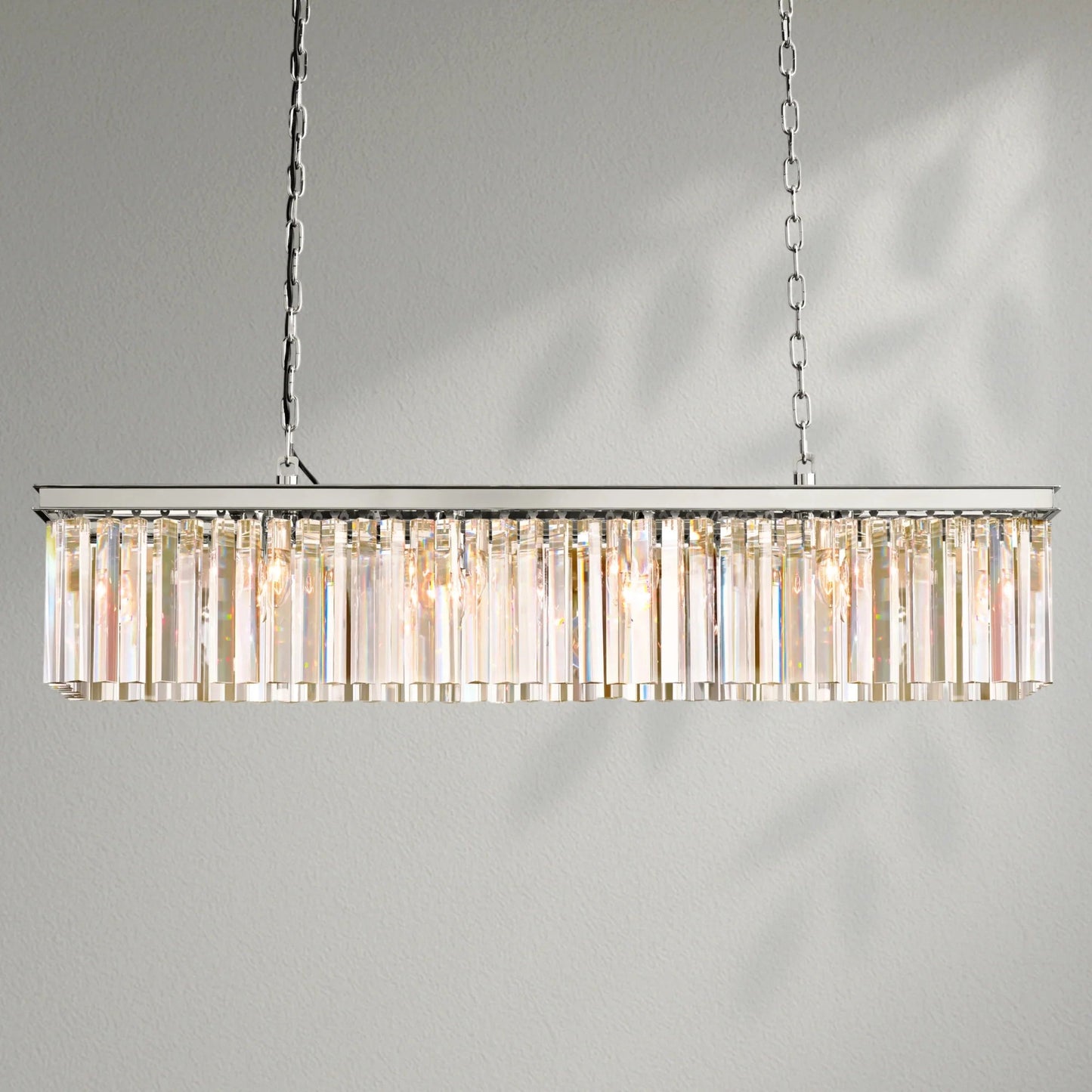 Rhy Rectangular Chandelier - Lightings Menu