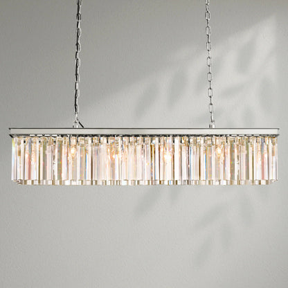 Rhy Rectangular Chandelier - Lightings Menu