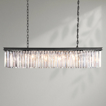 Rhy Rectangular Chandelier - Lightings Menu