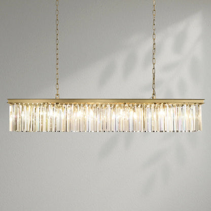 Rhy Rectangular Chandelier - Lightings Menu