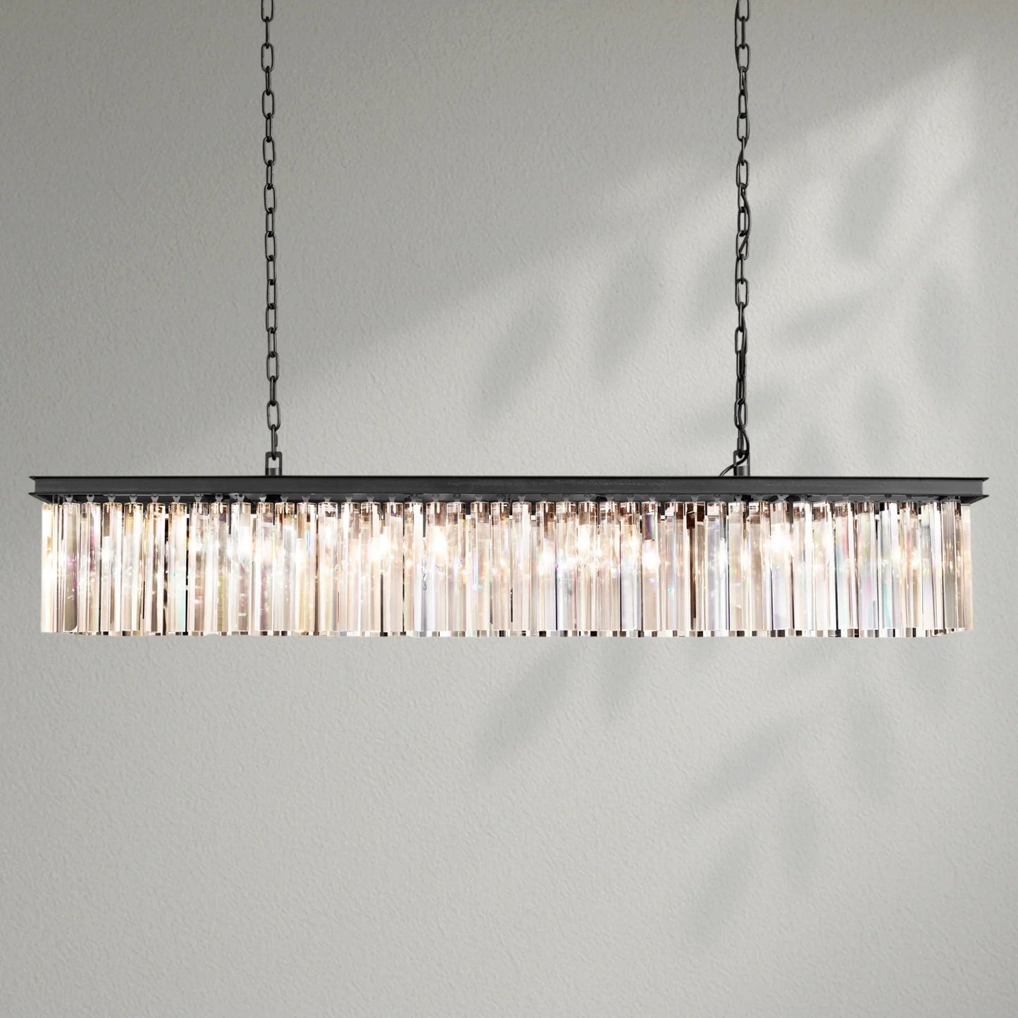 Rhy Rectangular Chandelier - Lightings Menu