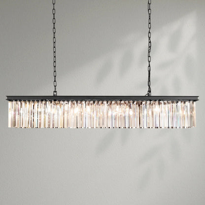 Rhy Rectangular Chandelier - Lightings Menu
