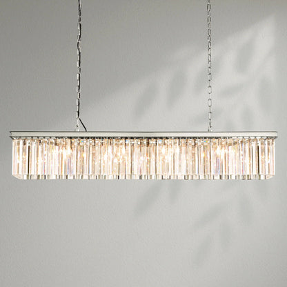 Rhy Rectangular Chandelier - Lightings Menu