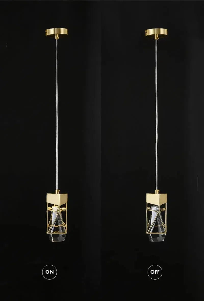 Riley Modern Crystal Pendant 1 Lights - Lightings Menu