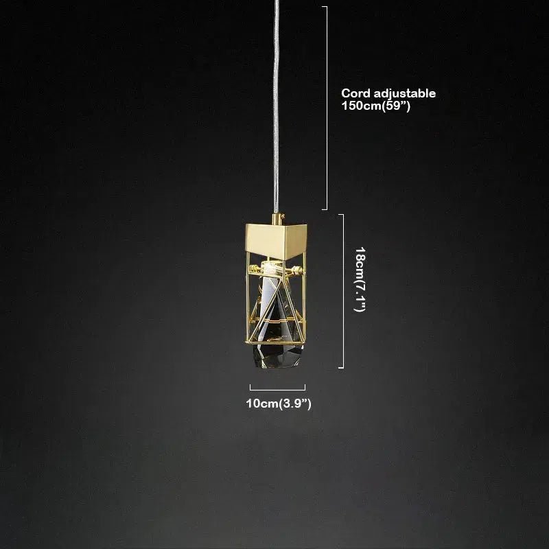 Riley Modern Crystal Pendant 1 Lights - Lightings Menu