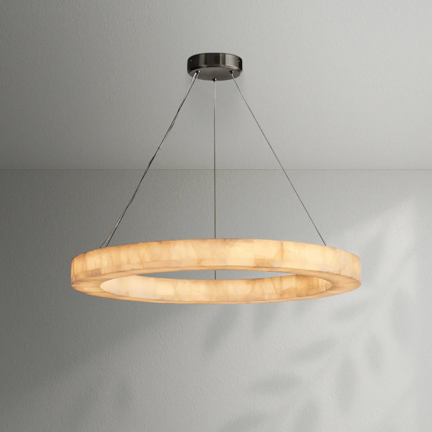 Rivaga Calcite Round Chandelier - Lightings Menu