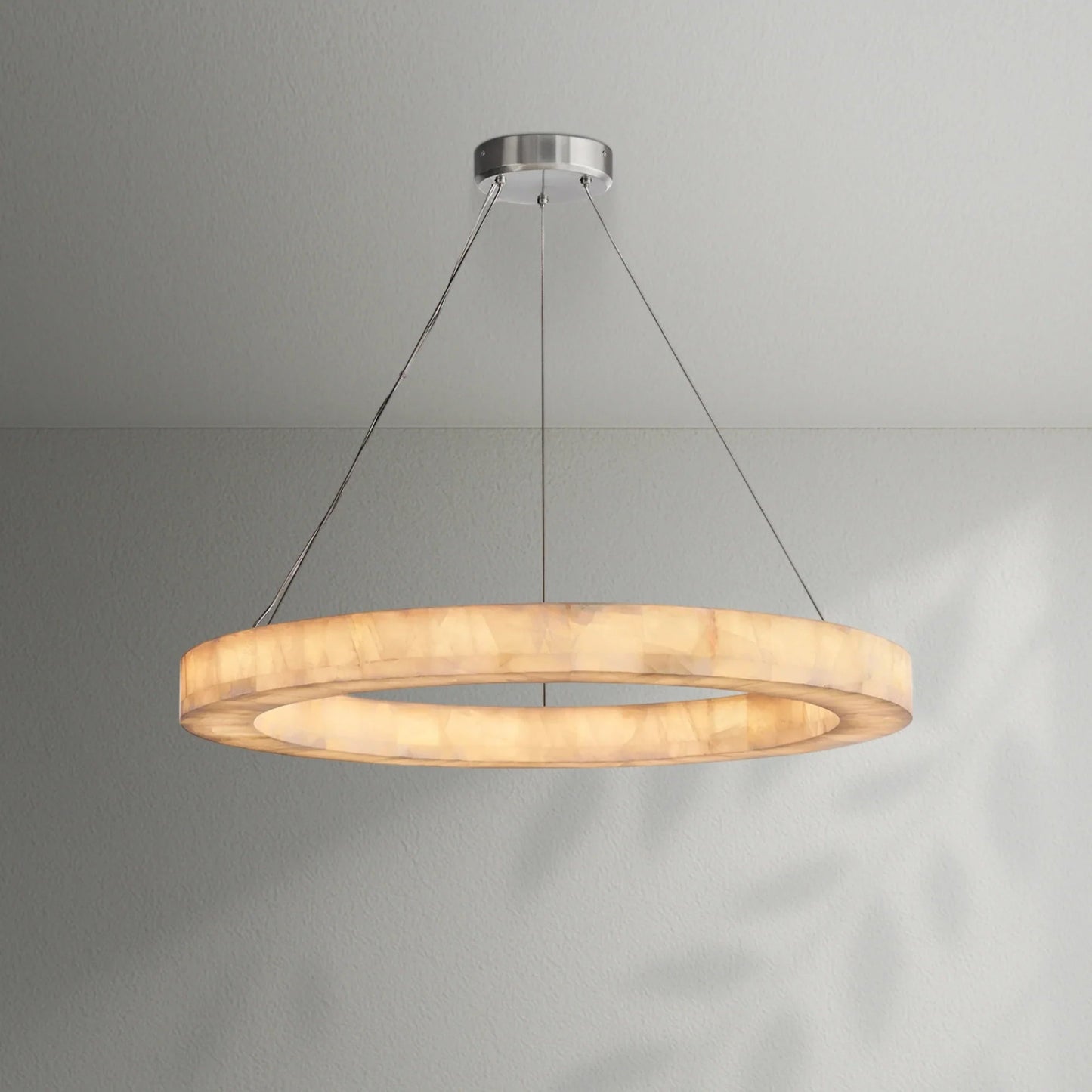 Rivaga Calcite Round Chandelier - Lightings Menu
