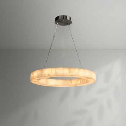Rivaga Calcite Round Chandelier - Lightings Menu