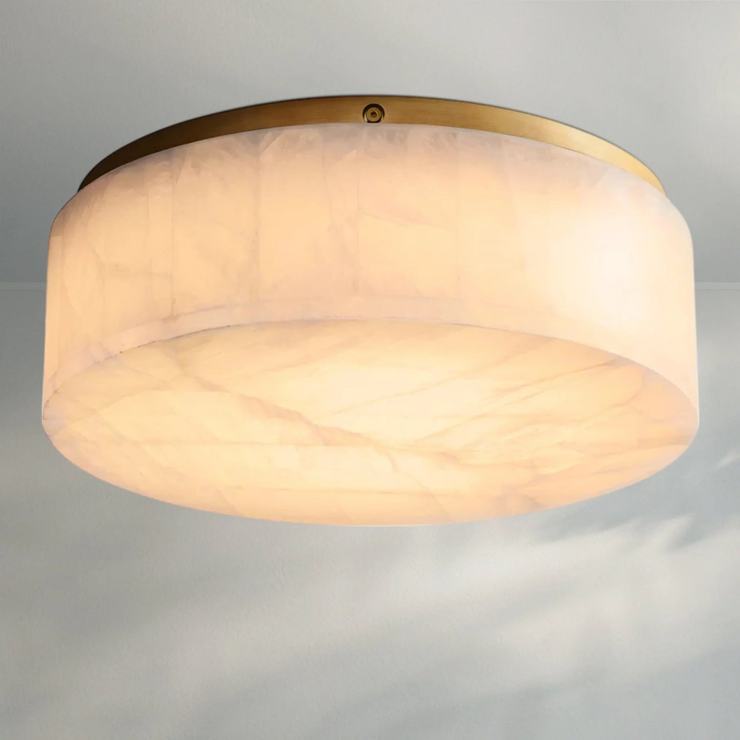 Rivaga Calcite Round Flushmount - Lightings Menu