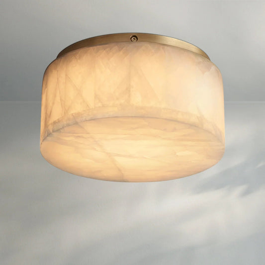 Rivaga Calcite Round Flushmount - Lightings Menu